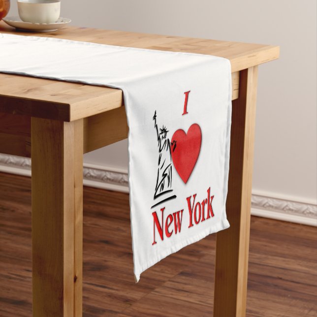 Caminho De Mesa Médio Heart New York (No Local)