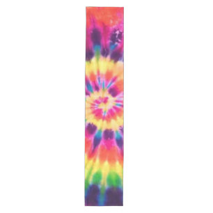 Caminho De Mesa Médio Hippy Peace Retro 60s Tie Dye Medium Mesa Runner