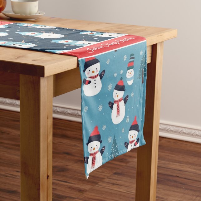 Caminho De Mesa Médio Impressão de Natal (No Local)