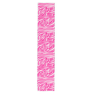 Caminho De Mesa Médio Impressão zebra rosa