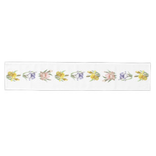 Caminho De Mesa Médio Jardim de Flores Íris