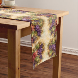 Caminho De Mesa Médio Luxury Tuscan Grapes Watercolor Table Runner