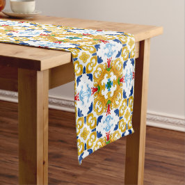 Caminho De Mesa Médio Majolica,azulejos do Mediterrâneo