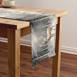 Caminho De Mesa Médio Mesa de Natal Dourado para Reindeer