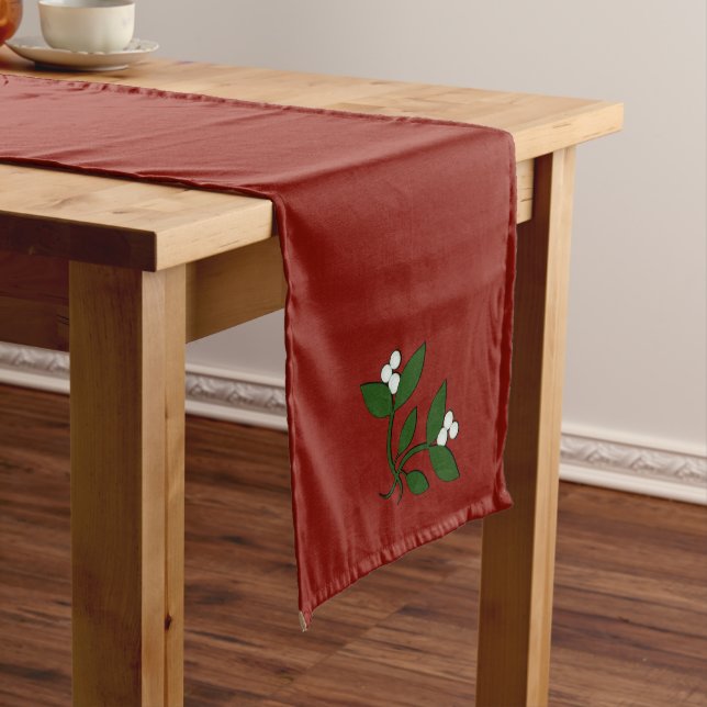 Caminho De Mesa Médio Mistletoe Design de Natal (No Local)
