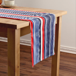 Caminho De Mesa Médio Mola de café azul, vermelha e branca