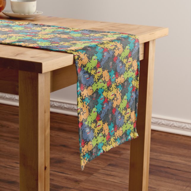Caminho De Mesa Médio Monstros engraçados fofos (No Local)