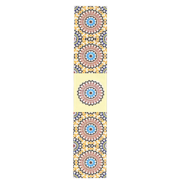 Caminho De Mesa Médio Moroccan Zellige Harmony (Frente)