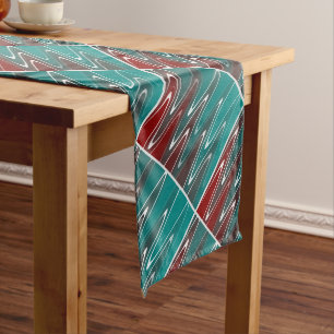 Caminho De Mesa Médio Ondas em branco