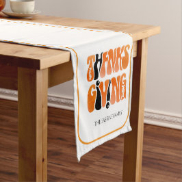 Caminho De Mesa Médio outono de Ação de Graças do Grafite Branco Moderno