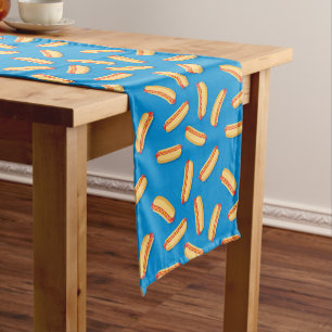 Caminho De Mesa Médio Padrão de Hotdog de Comida Rápida