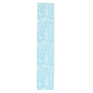 Caminho De Mesa Médio Padrão Zebra Azul