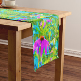 Caminho De Mesa Médio Paisagem do Jardim Impressionista Azul Aqua