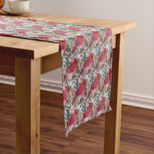 Caminho De Mesa Médio Pássaro Cardinal Vermelho