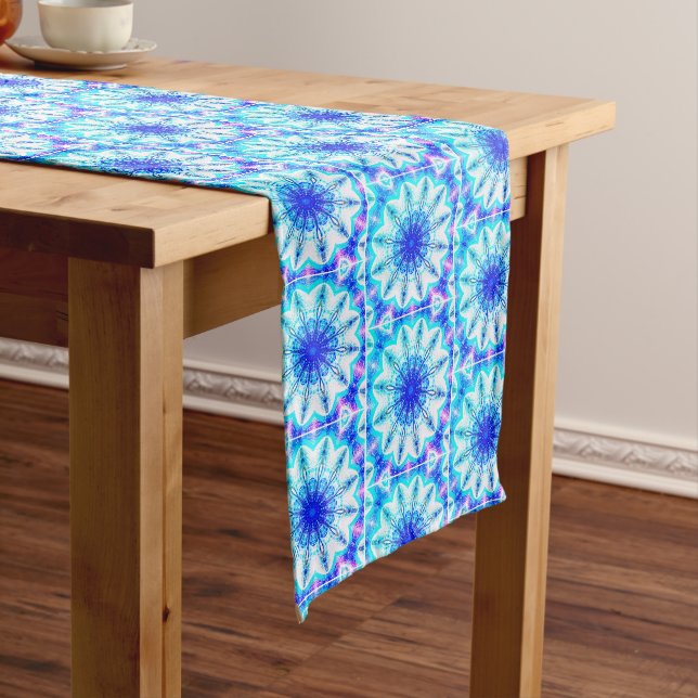 Caminho De Mesa Médio Passeio de mesa azul moderno (No Local)