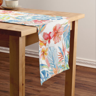 Caminho De Mesa Médio PixDezines Vintage Pastel H2 Havaí Folhagem Floral