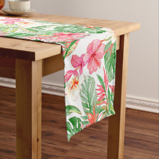 Caminho De Mesa Médio PixDezines Vintage Pastel H2 Havaí Folhagem Floral