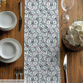 Caminho De Mesa Médio Presente engraçado padrão dólar acolhedor aniversá