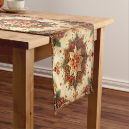 Caminho De Mesa Médio Red Green Decorative Holiday Table Runner