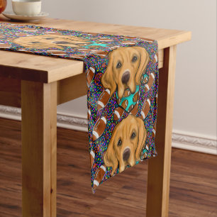 Caminho De Mesa Médio Retriever Dourado