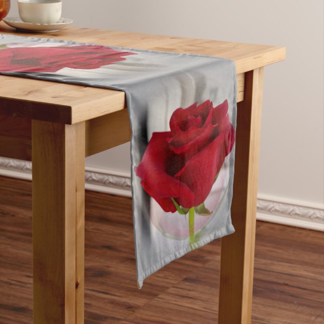 Caminho De Mesa Médio Rosa vermelha 2 (No Local)