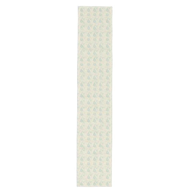 Caminho De Mesa Médio Runner de Mesa de Paisley Verde (Frente)