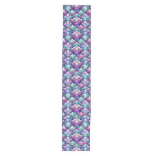 Caminho De Mesa Médio Shimmerling Roxo Scales de Cauda da Sereia