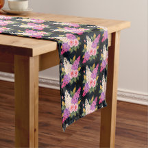 Toalha de mesa floral moderna