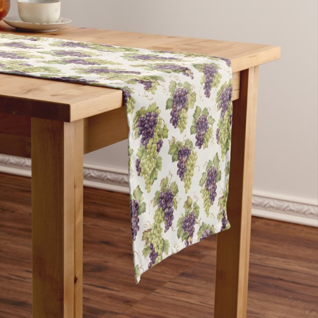 Caminho De Mesa Médio Vineyard Grapes Table Runner – Wine Entertaining (No Local)