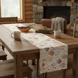 Caminho De Mesa Médio Woodland Cozy Cabin Family Dining