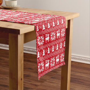 Caminho De Mesa Pequeno A camisola lindo do Natal inspirou o design