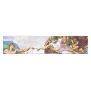 Caminho De Mesa Pequeno A Criação de Adão, Michelangelo