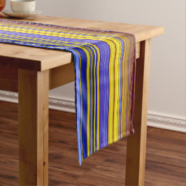 Caminho De Mesa Pequeno Abstract Stripes Design 1