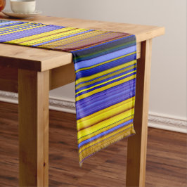 Caminho De Mesa Pequeno Abstract Stripes Design 1