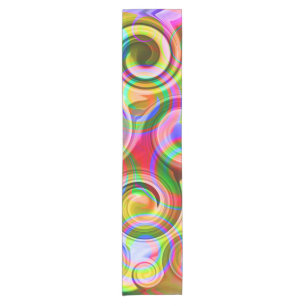 Caminho De Mesa Pequeno Abstrato geométrica do Rolamento Pastel