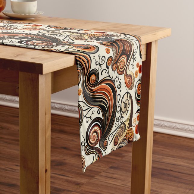 Caminho De Mesa Pequeno Ação de Graças do Autumn Swirls (No Local)