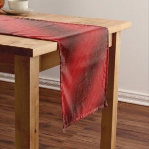 Caminho De Mesa Pequeno Aceitação Padrão de Boho Eclético Vermelho