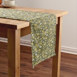 Caminho De Mesa Pequeno Adote a Natureza com Elegantes Padrões Florais