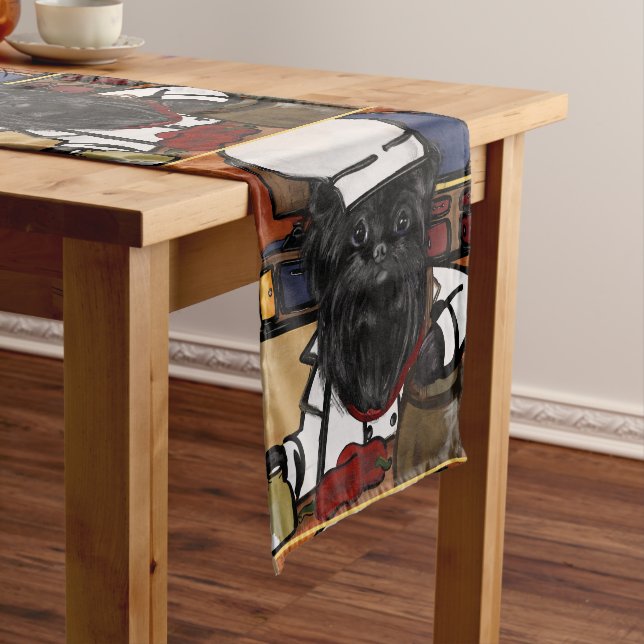 Caminho De Mesa Pequeno Affenpinscher Chef (No Local)