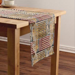 Caminho De Mesa Pequeno Afrocentric Kuba Cloth Impressão