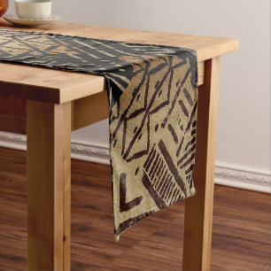 Caminho De Mesa Pequeno Afrocentric Rustic Patina