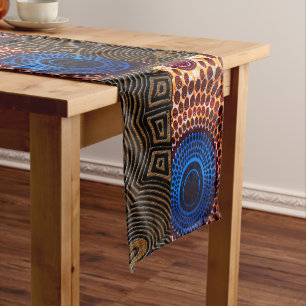 Caminho De Mesa Pequeno Afrocentric Tribal Motif Design