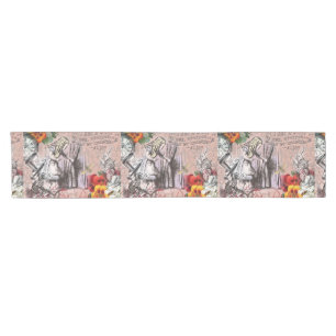 Caminho De Mesa Pequeno alice nonsense wonderland curtain