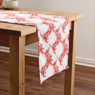 Caminho De Mesa Pequeno Aloha-Doxie-Red