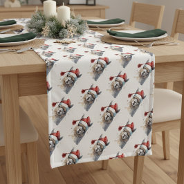 Caminho De Mesa Pequeno Alpaca de Natal bonito