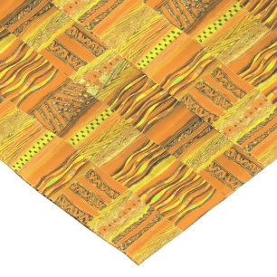 Caminho De Mesa Pequeno Amarelo de Kente