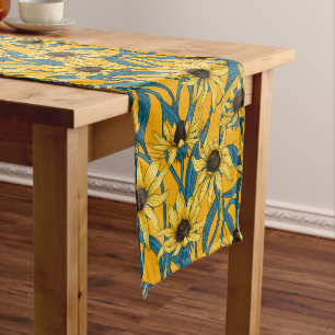 Caminho De Mesa Pequeno Amarelo Rudbekia em amarelo