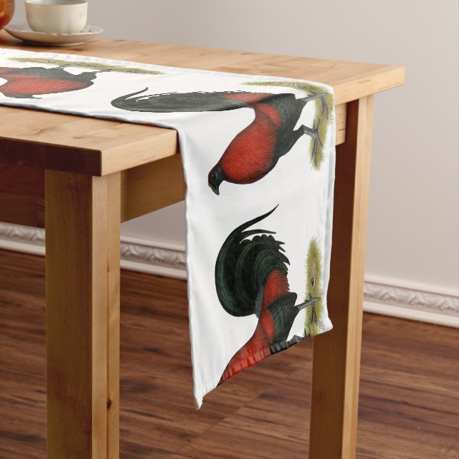 Caminho De Mesa Pequeno American Game BB Black Red Rooster (No Local)