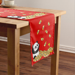 Caminho De Mesa Pequeno Ano Novo Chinês da Cobra 2025 Panda