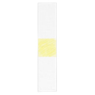 Caminho De Mesa Pequeno anúncio amarelo pastel personalizado de cor sólida